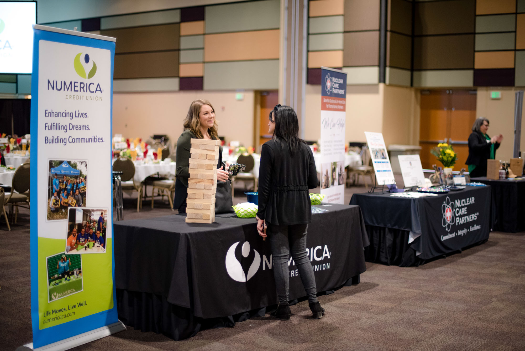 Numerica Credit Union booth at community event