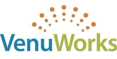 VenuWorks logo with orange dots