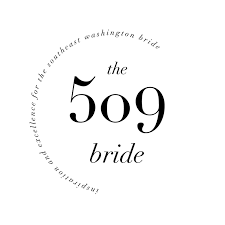 Elegant circular logo for 509 bride
