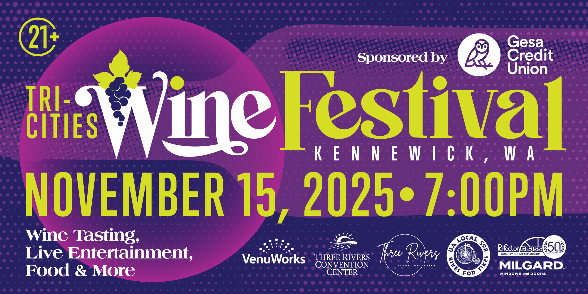 Tri-Cities Wine Festival 2025 poster