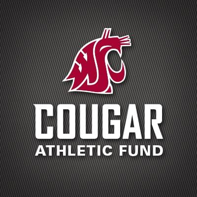 Cougar Athletic Fund logo on dark background