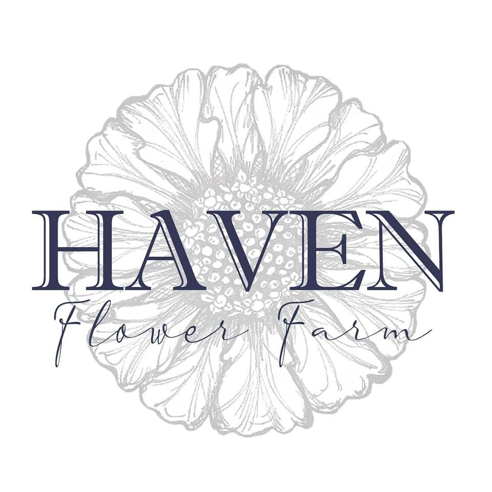 Haven Flower Farm logo with floral design