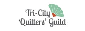 Tri-City Quilters' Guild logo with fan design