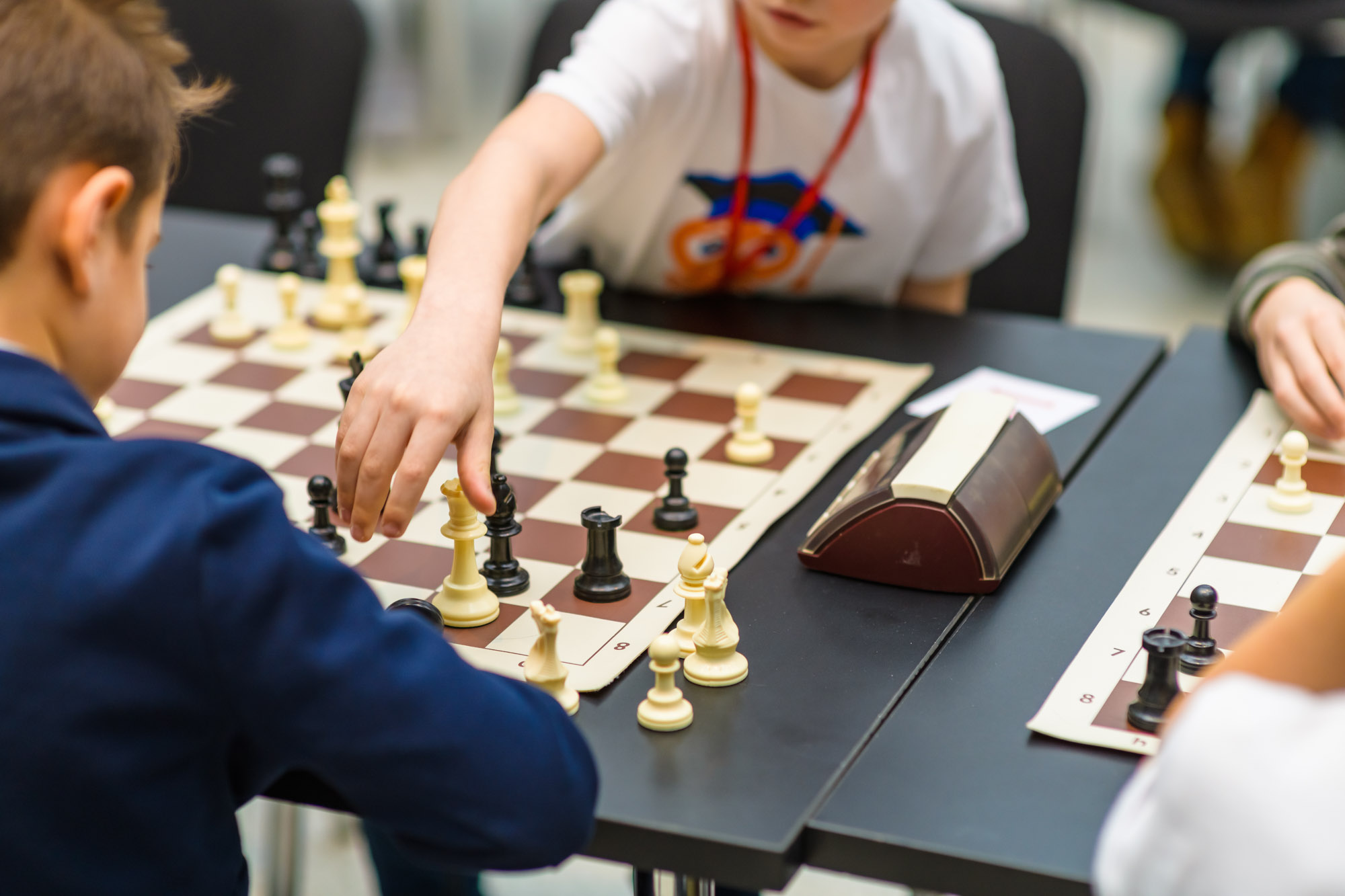 Children's chess tournament under the patronage of world champion Sergey Karyakina. Moscow. Russia